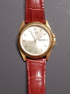 CITIZENS ECO-DRIVE STAINLESS STEEL GOLD PLATED